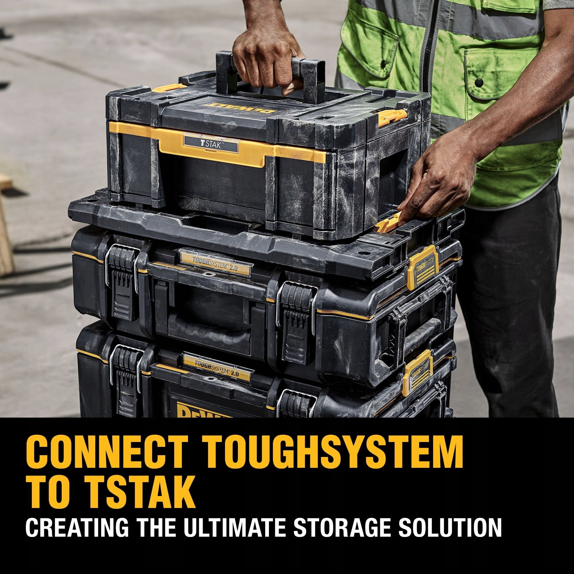 DeWALT ADAPTER PRZEJŚCIOWA TOUGHSYSTEM NA TSTAK DO SKRZYŃ WALIZEK DWST08017