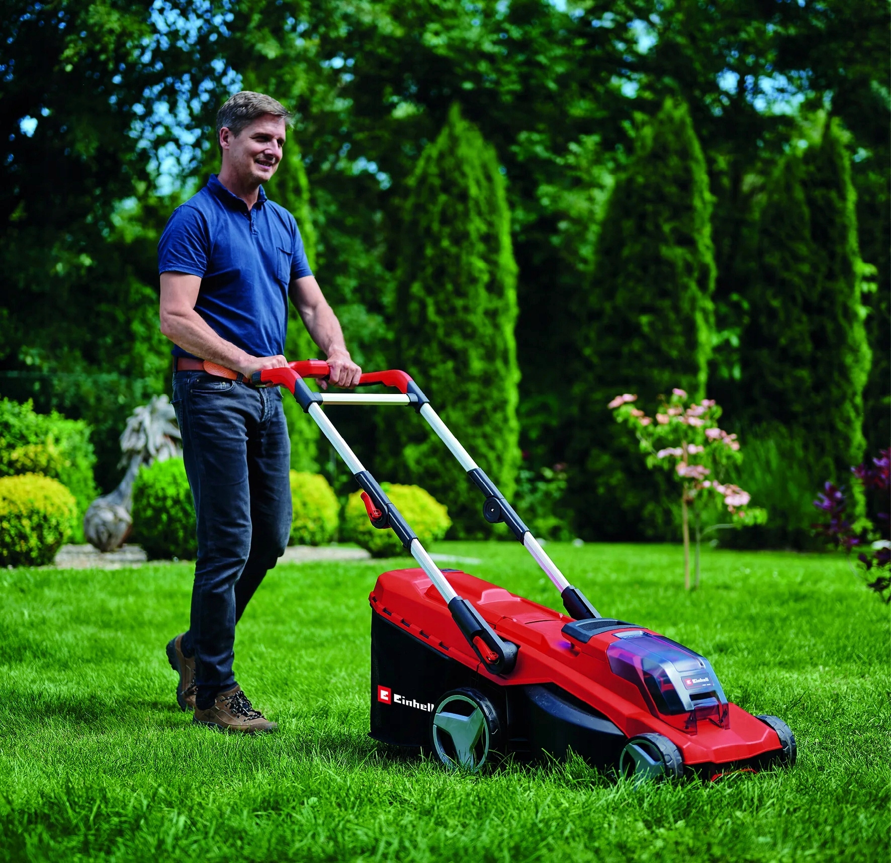 EINHELL KOSIARKA AKUMULATOROWA 2x18V 41cm KOSZ 50L GP-CM 36/41 Li-solo