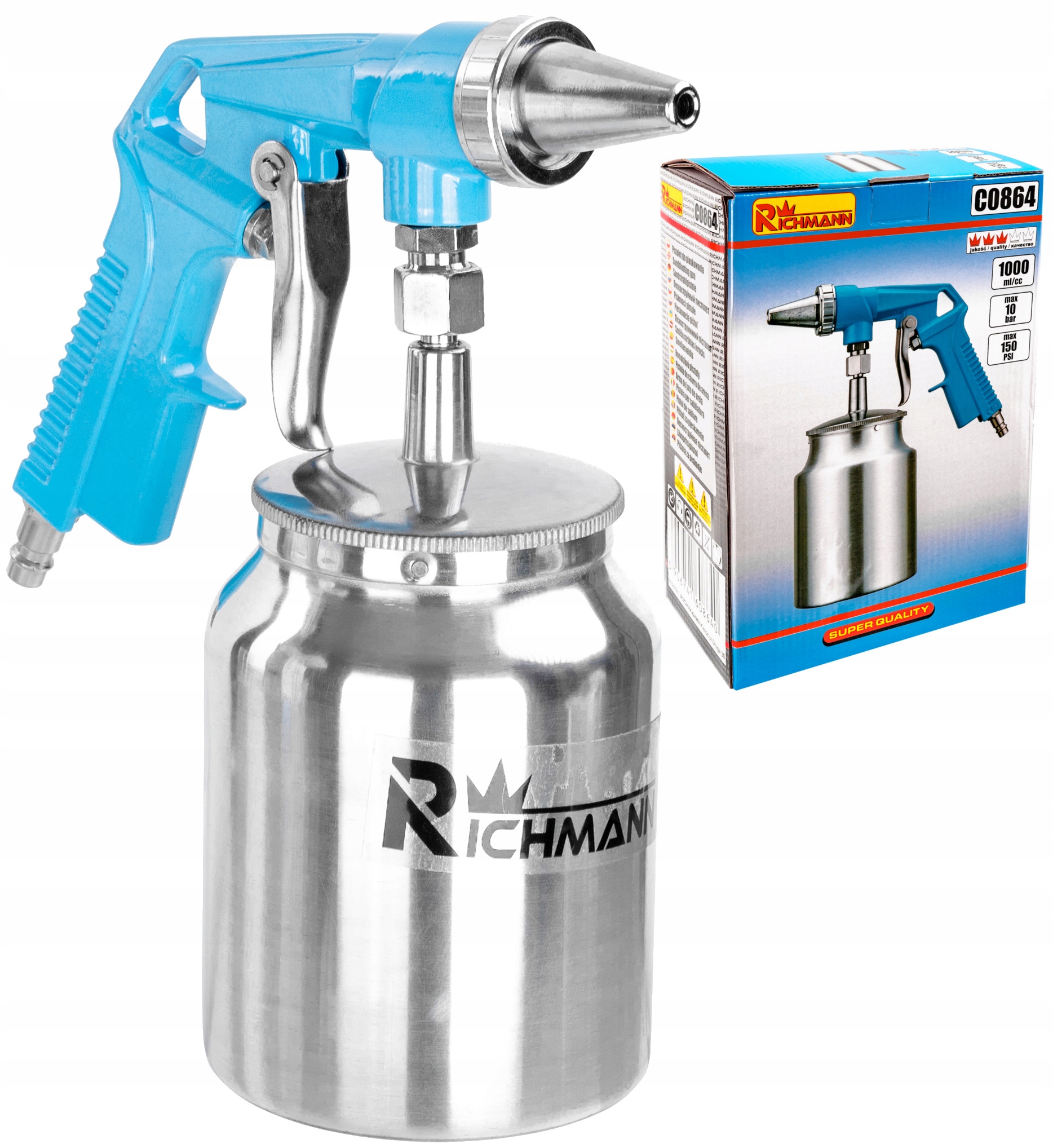 PISTOLET DO PIASKOWANIA ZBIORNIK DOLNY 1,0 L