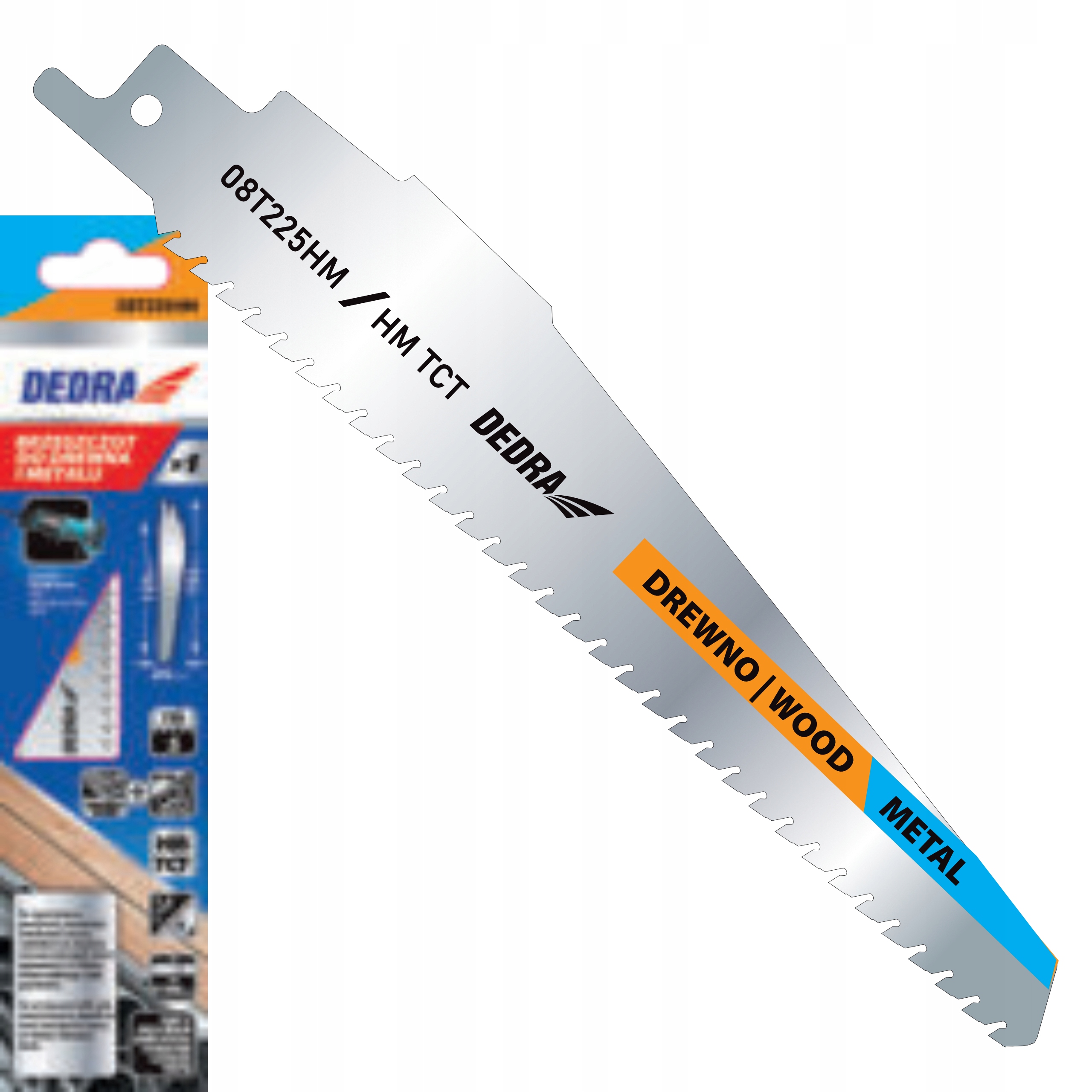 DEDRA BRZESZCZOT DO PIŁY SZABLASTEJ LISICY DO DREWNA METALU 152/125mm HM/TC