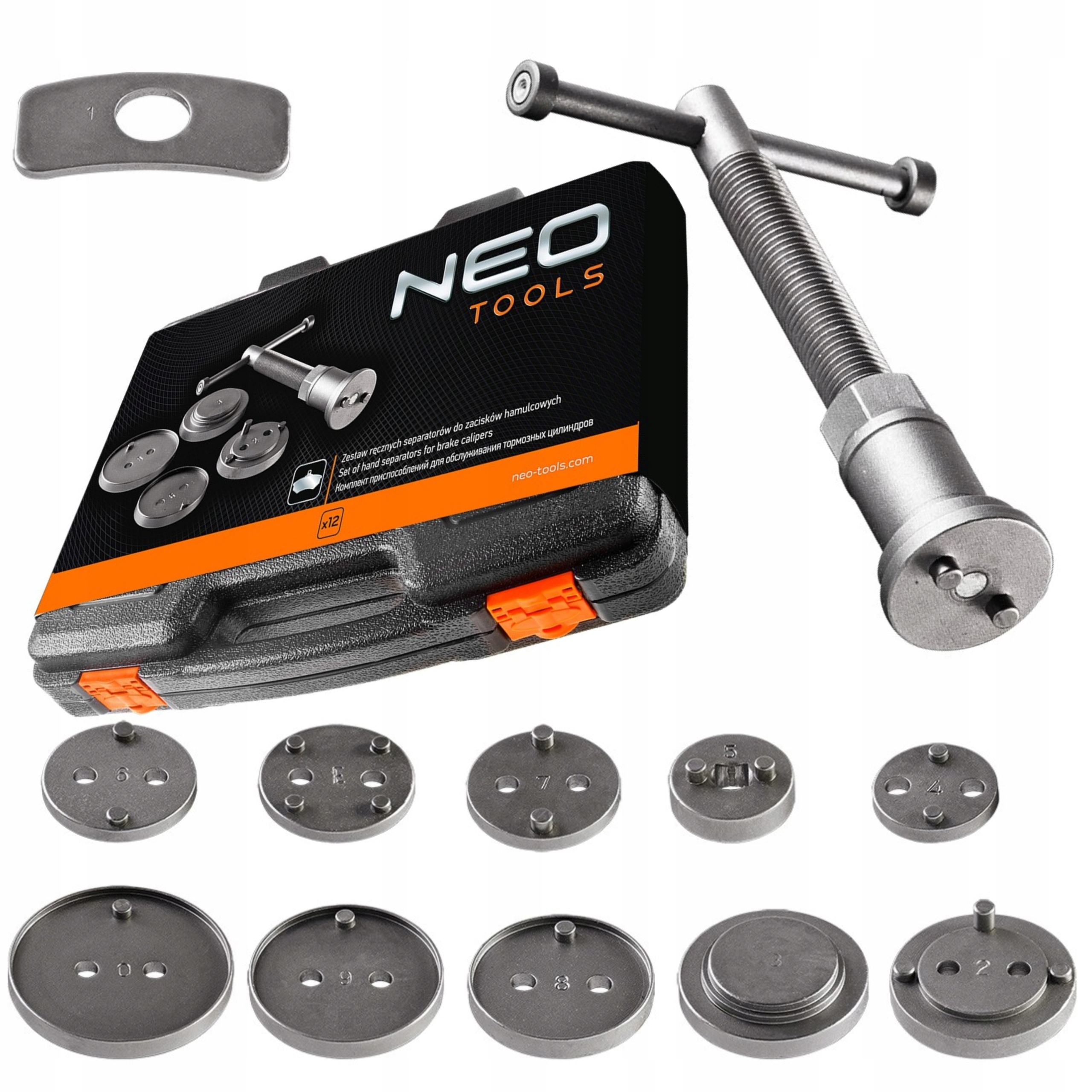 NEO ZESTAW RĘCZNYCH SEPARATORÓW DO ZACISKÓW HAMULCOWYCH 12 ELEMENTÓW 11-123