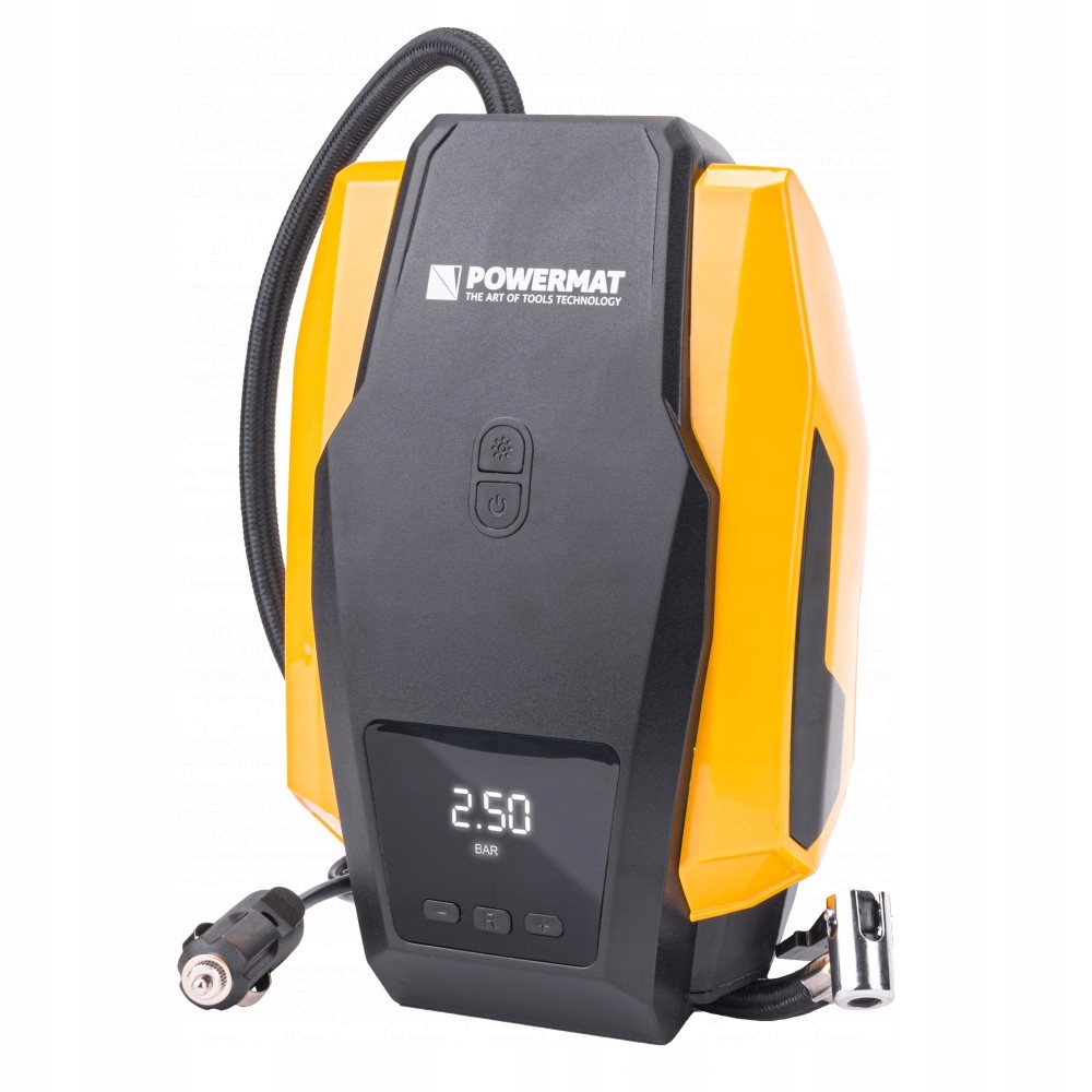 Kompresor BEZOLEJOWY Sprężarka Przenośna 12V LCD