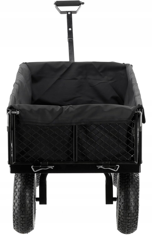 YATO WÓZEK OGRODOW XL 450KG PRZYCZEPKA Z POKROWCEM POMPOWANE KOŁA 13" 86970