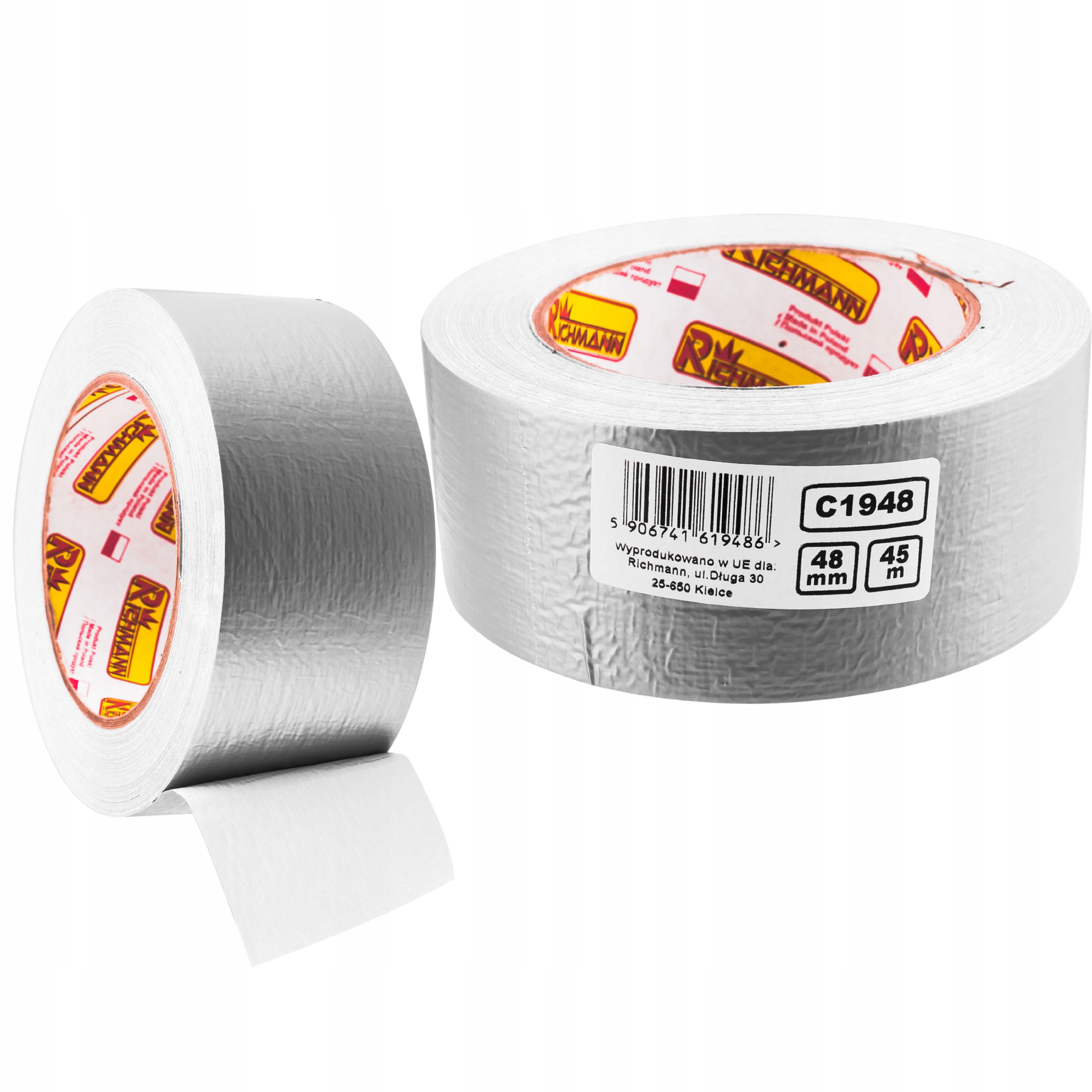 TAŚMA UNIWERSALNA SZARA 48MMx45M RICHMANN C1948