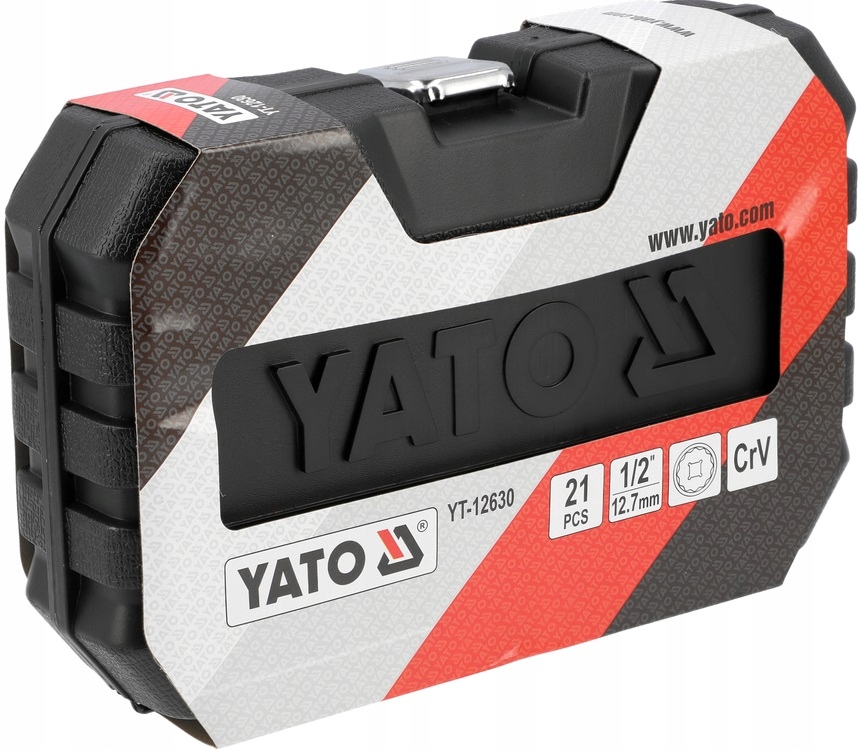 ZESTAW NASADEK KLUCZE 1/2' KRÓTKIE 12 KĄTNE DWUNASTOKĄTNYCH 8-36mm YT-12630