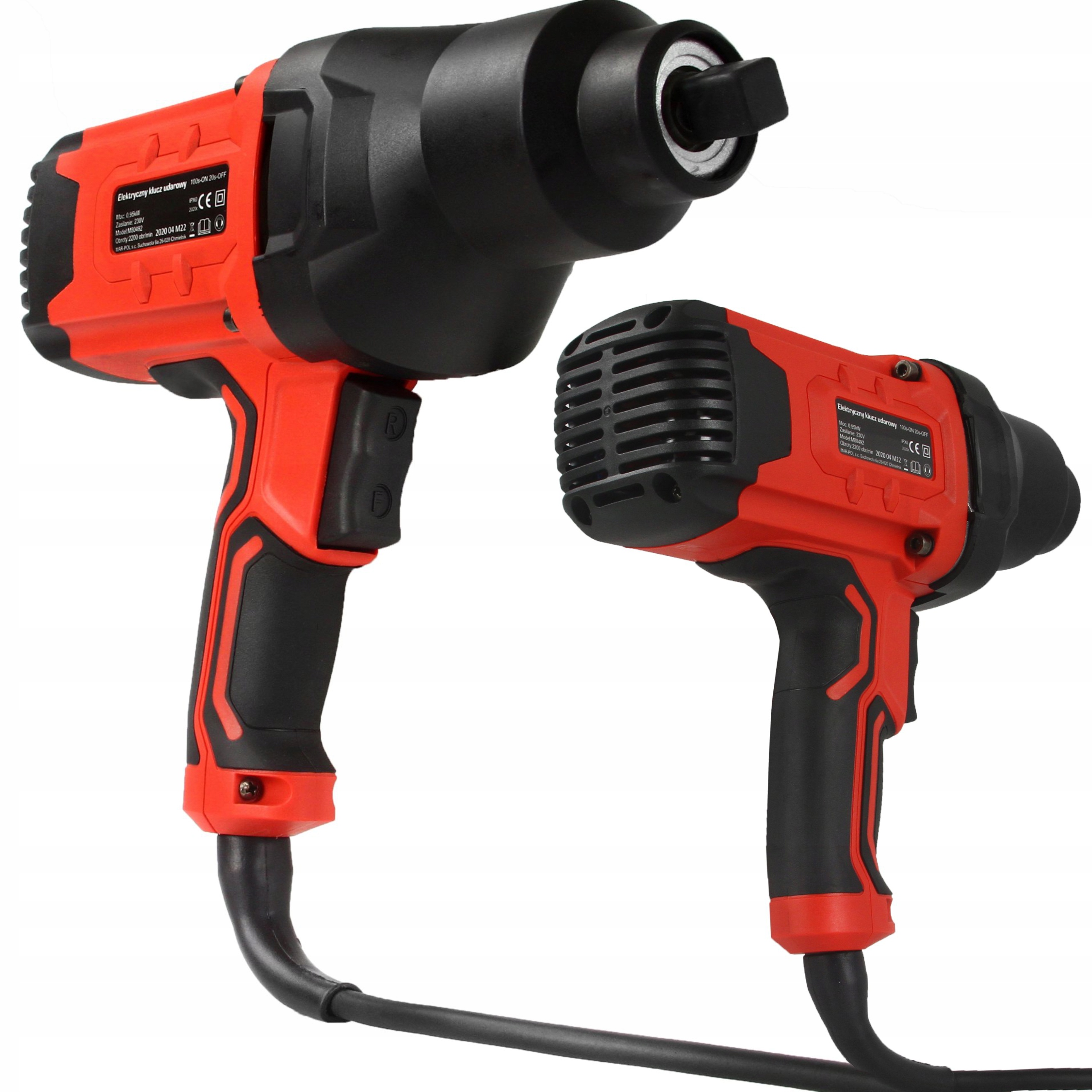 KLUCZ ELEKTRYCZNY DO KÓŁ 950W 850Nm 1/2" MOCNY KLUCZ UDAROWY DUŻY MONTAŻOWY