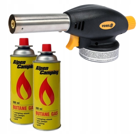 PALNIK GAZOWY Z PIEZO typu TWIST BUTAN +2 kartusze