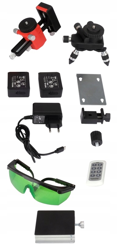 YATO LASER ZIELONY 4D Z ELEKTRONICZNYM KOMPENSATOREM 16 LINII YT-30424