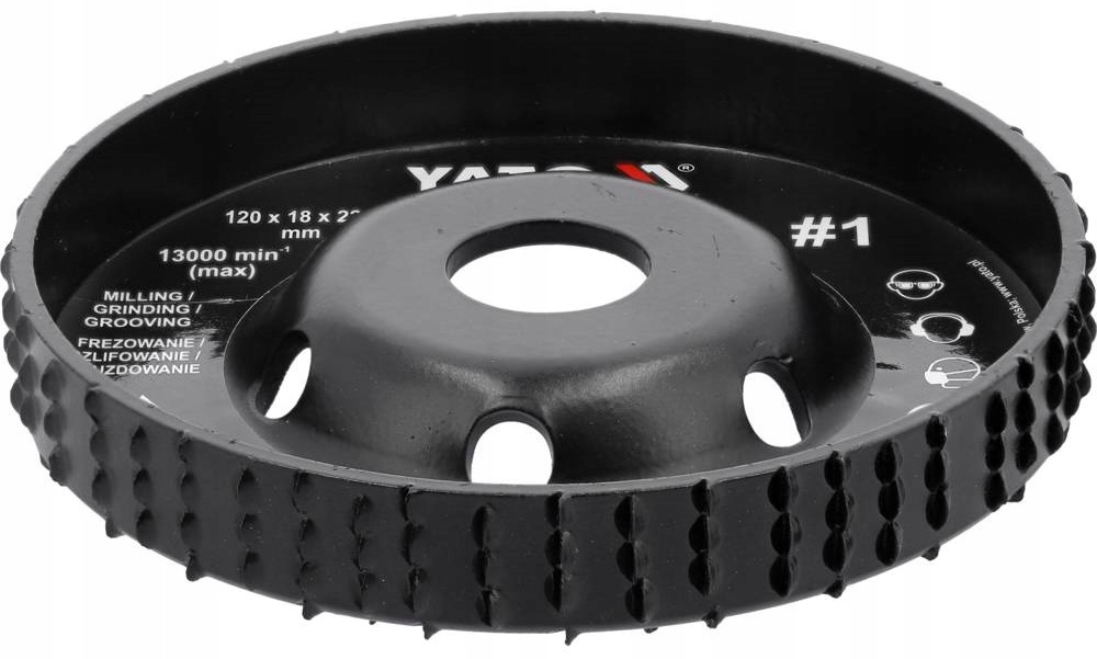 TARCZA FREZ PEŁNY WYPUKŁY TARNIK 120x18MM NR1 YATO