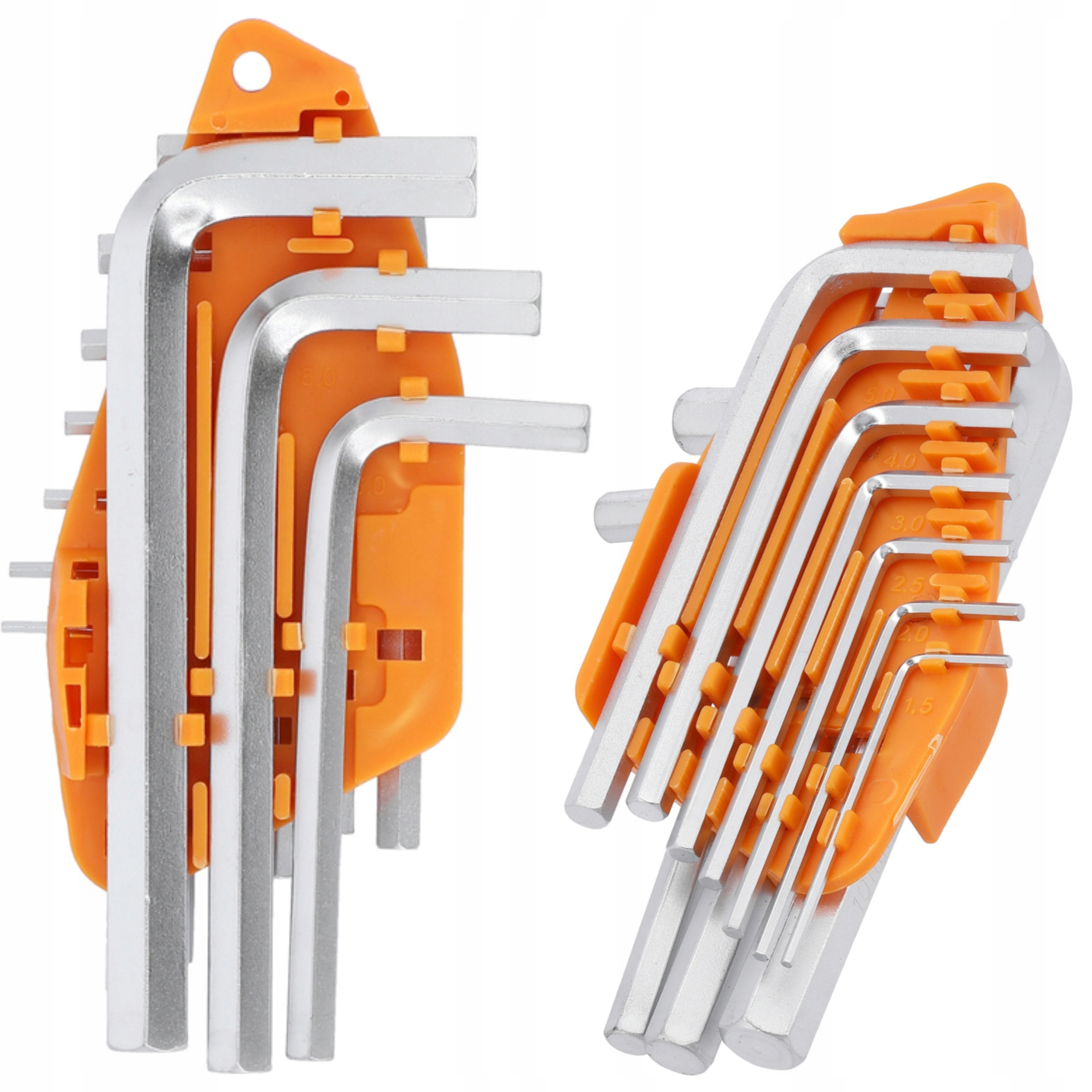 VOREL 56393 KLUCZE SZEŚCIOKĄTNE IMBUSOWE 1,5-10MM, /HEX/ ZESTAW 10 SZT.