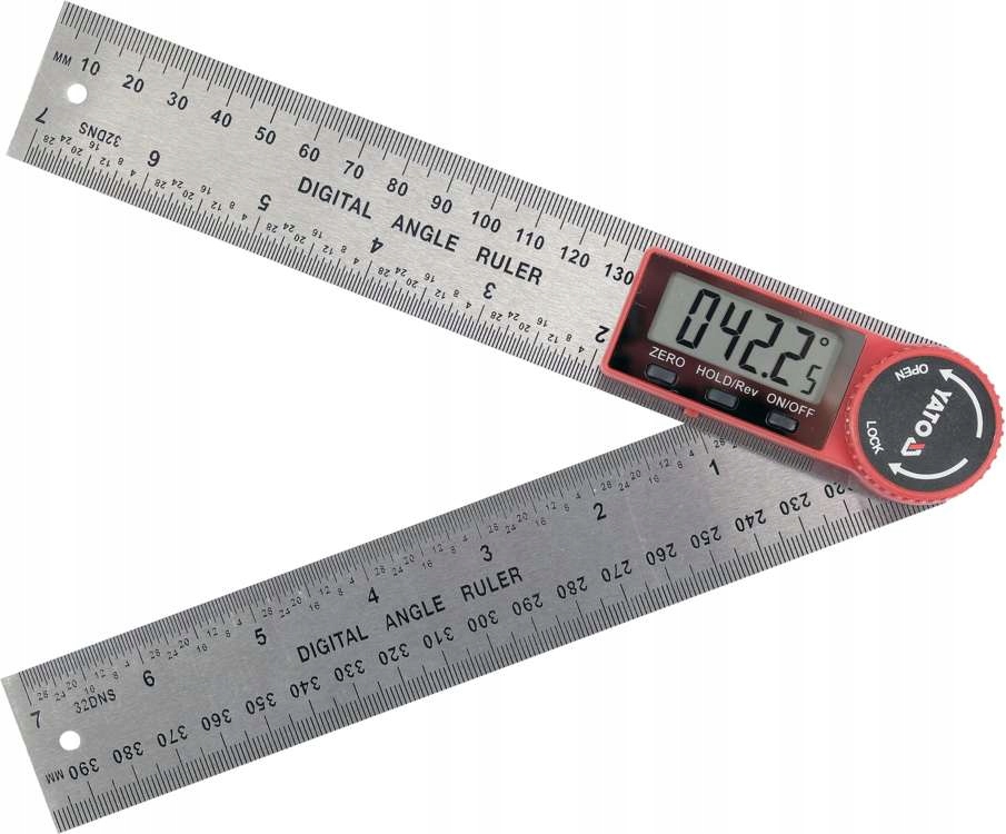 YATO KĄTOMIERZ ELEKTRONICZNY CYFROWY LCD METALOWY 200mm 360 stopni YT-71003