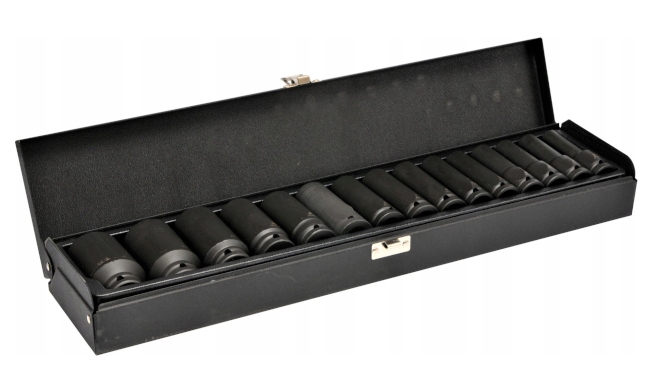NASADKI UDAROWE1/2" KLUCZE NASADOWE 10-32MM 15szt DO WARSZTATU DŁUGIE KRAFT