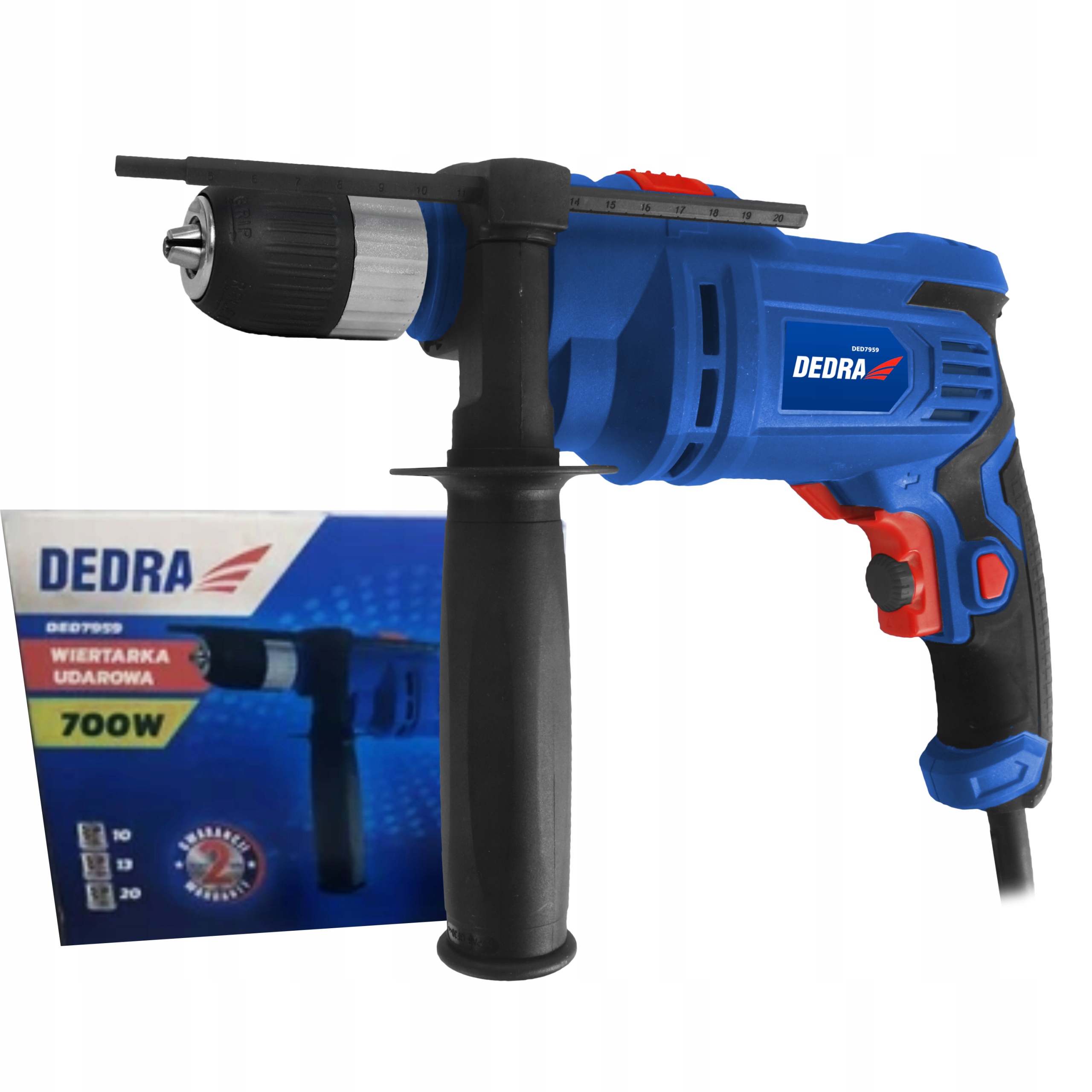 DEDRA DED7959 WIERTARKA UDAROWA 700W 13mm regulacj
