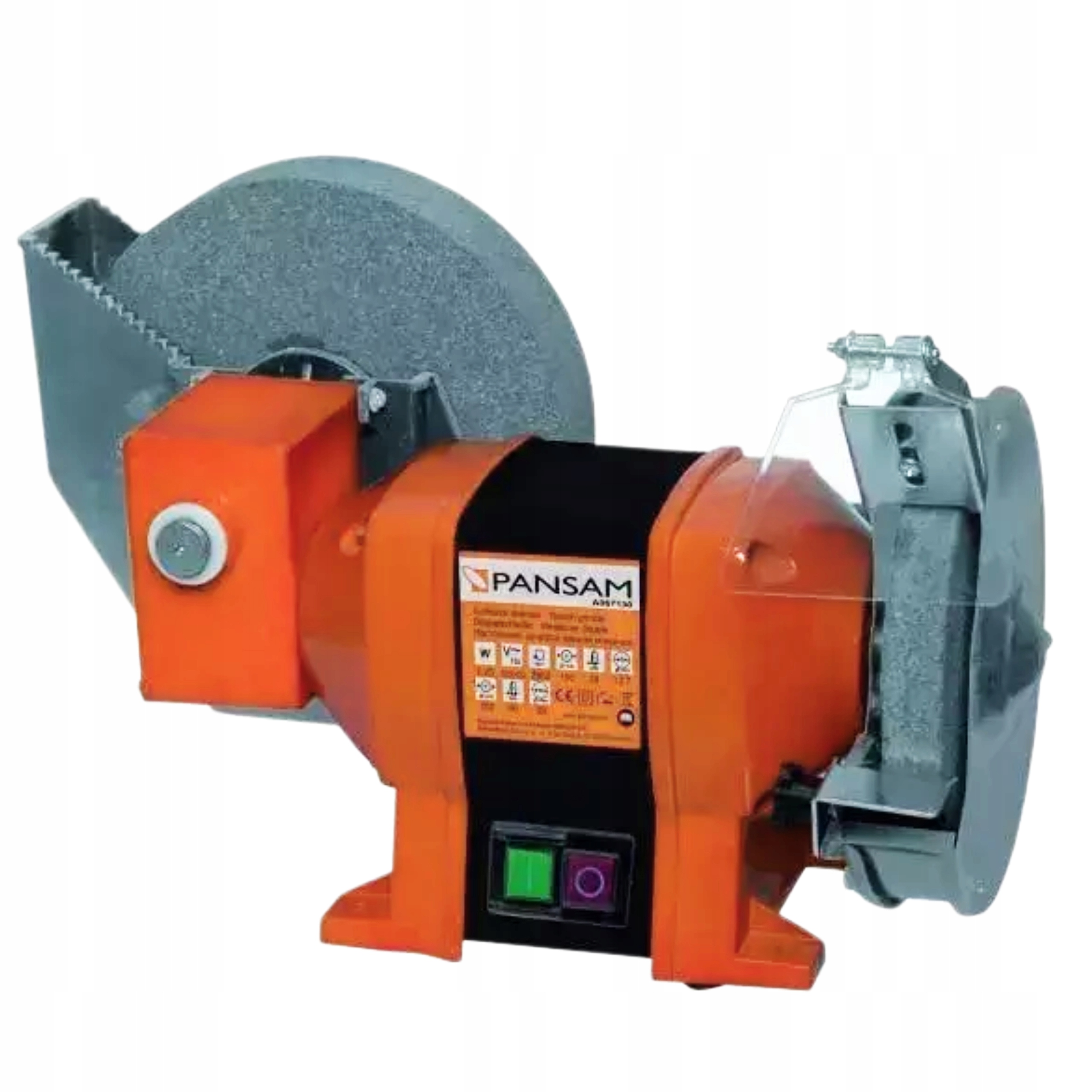 PANSAM SZLIFIERKA STOŁOWA DWUTARCZOWA 250W 150x20MM 200x20MM NA SUCHO/MOKRO