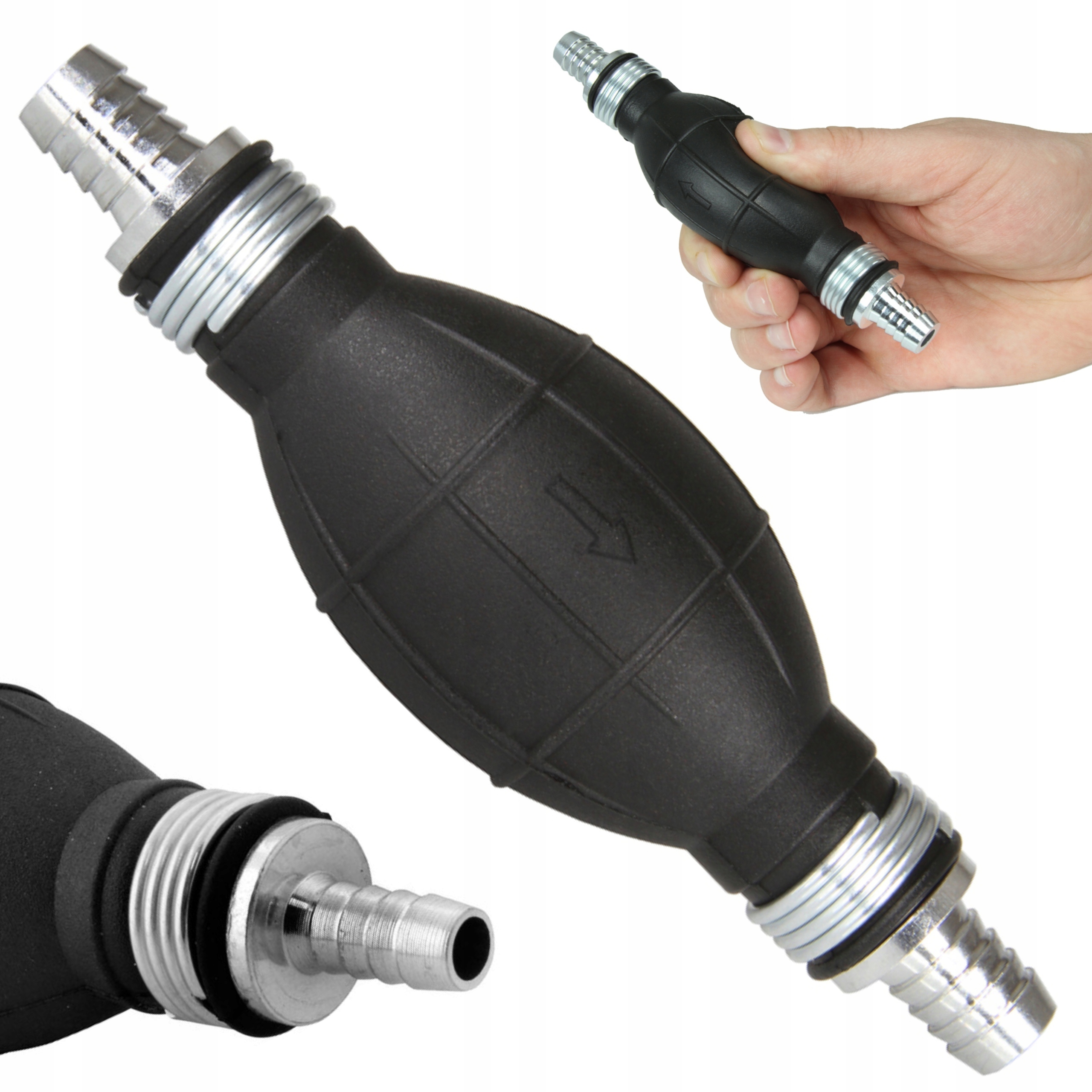 MAR-POL RĘCZNA POMPKA SSĄCA DO PALIWA TYPU GRUSZKA FI 10MM M79936/10