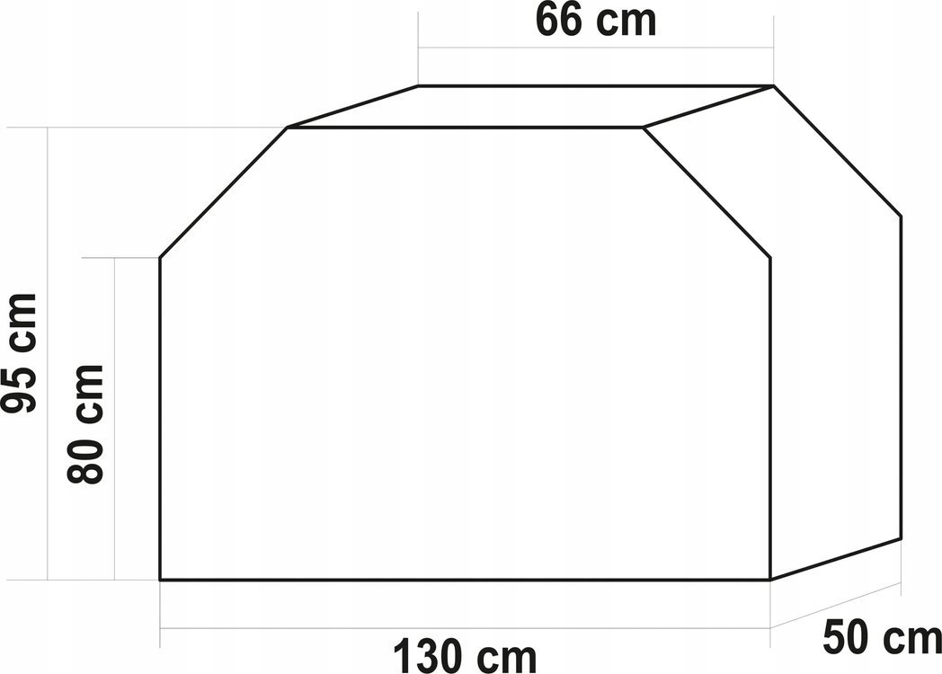 LUND POKROWIEC NA GRILLA WODOODPORNY OXFORD TRAPEZ 130x50x95cm 99761