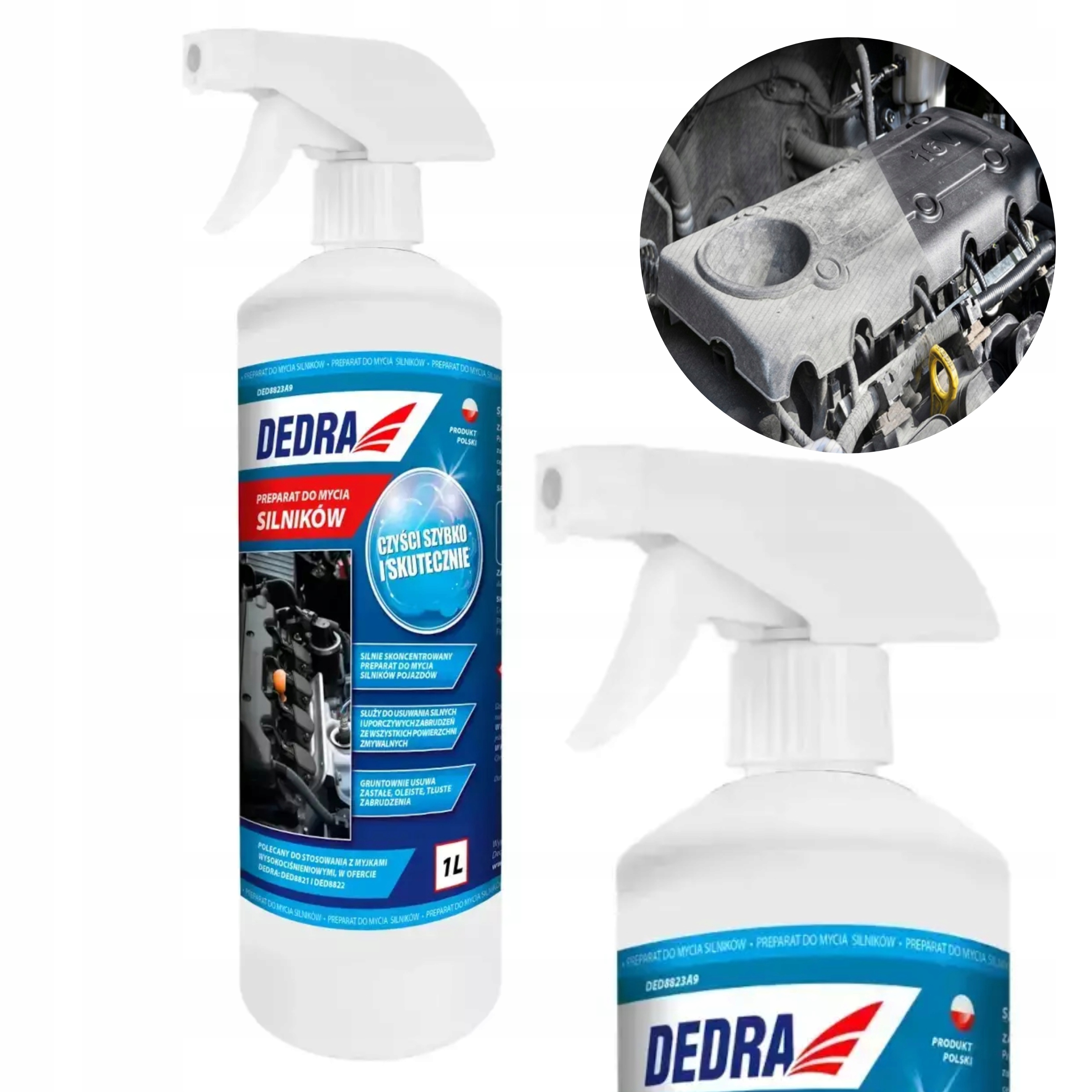 DEDRA PREPARAT MYJĄCY 1L DO MYCIA SILNIKÓW Z ATOMIZEREM GARDEN DED8823A9