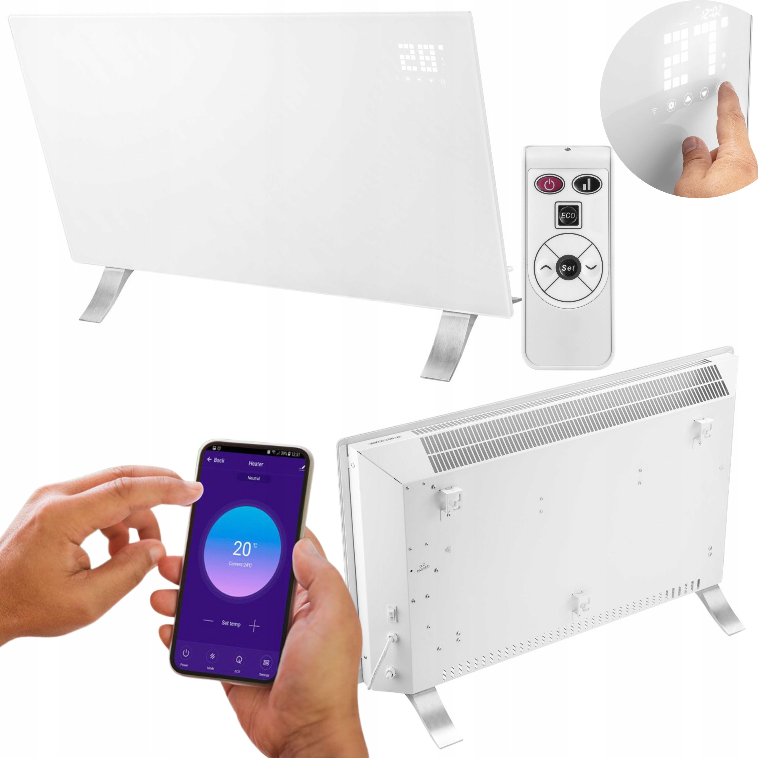 NEO ELEKTRYCZNY GRZEJNIK KONWEKTOROWY 2000W WIFI