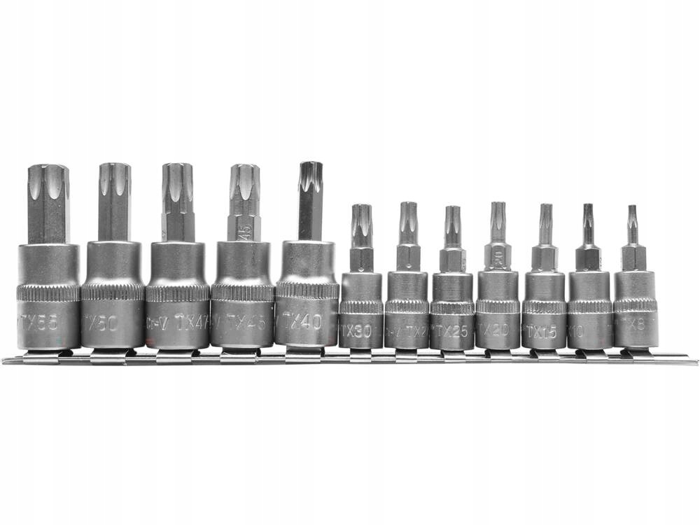 YATO ZESTAW KLUCZY KLUCZE TORX NA SZYNIE 12CZĘŚCI YT-04331