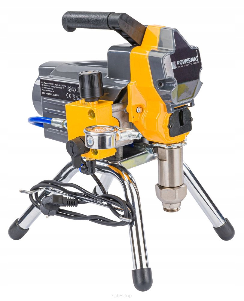 AGREGAT MALARSKI HYDRODYNAMICZNY 230V/50Hz Z POMPĄ TŁOKOWĄ 1300W 230 BAR