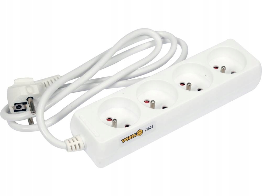 PRZEDŁUŻACZ ELEKTRYCZNY 4 GNIAZDA 1,5M 72501 VOREL