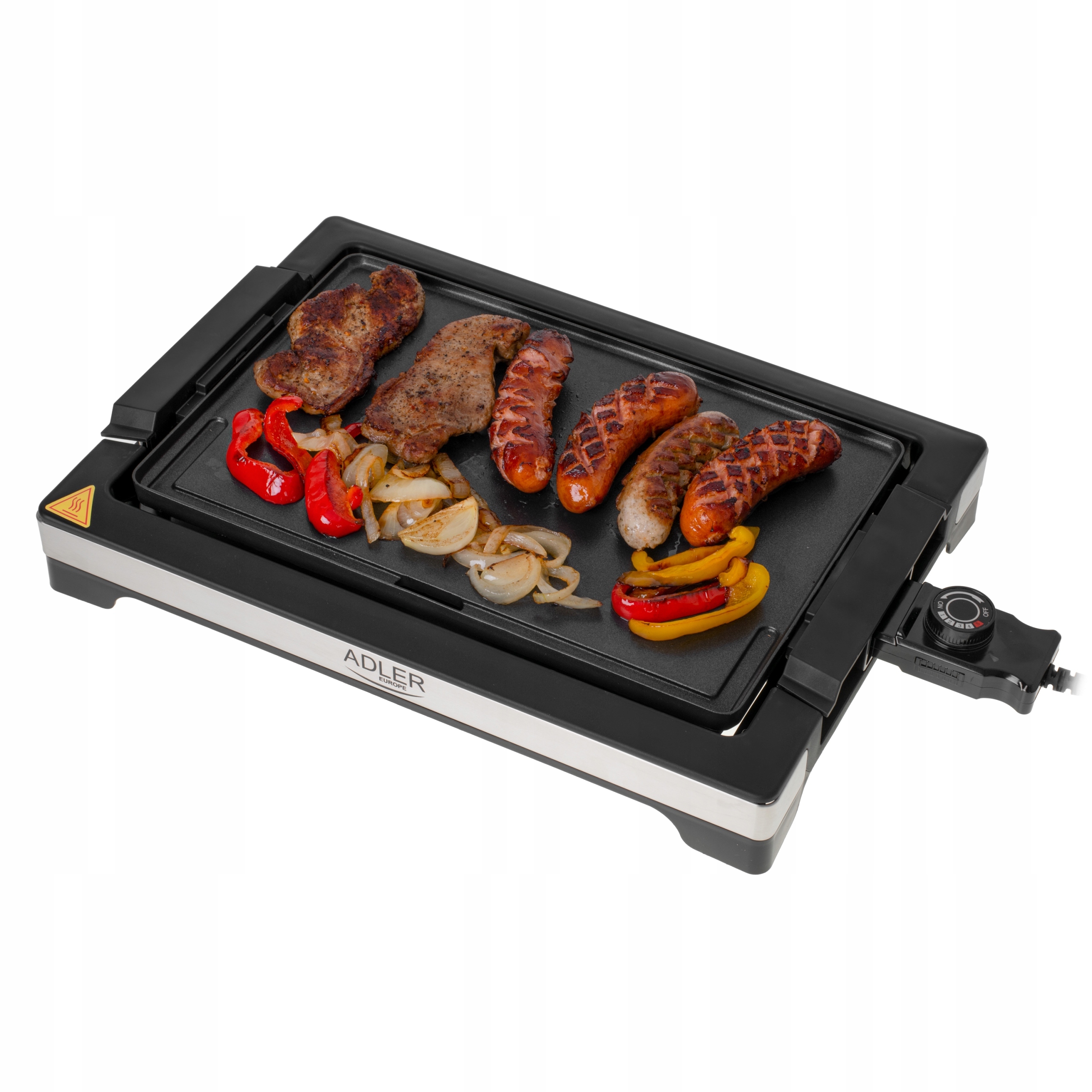 ADLER OPIEKACZ GRILL KONTAKTOWY CZARNY DUŻY ELEKTRYCZNY 3000W XXL AD6613