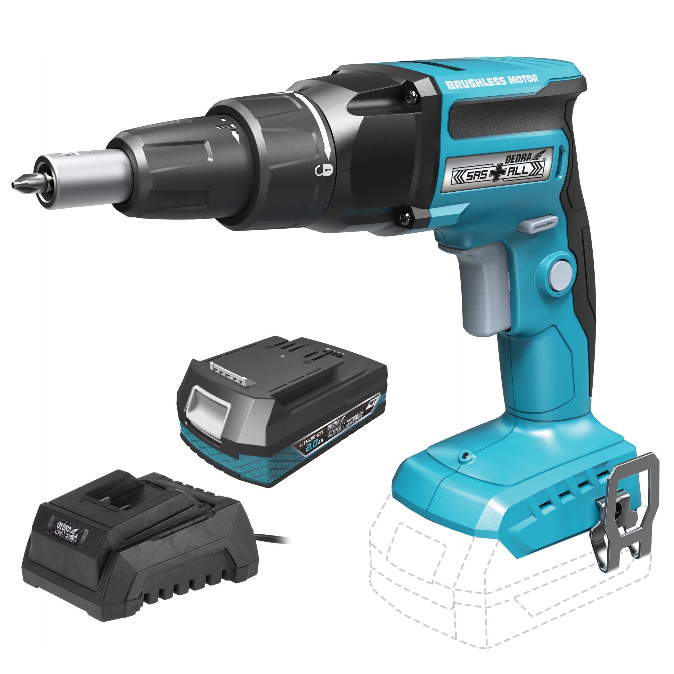 DEDRA WKRĘTARKA AKUMULATOROWA 18V REGIPS + 2Ah