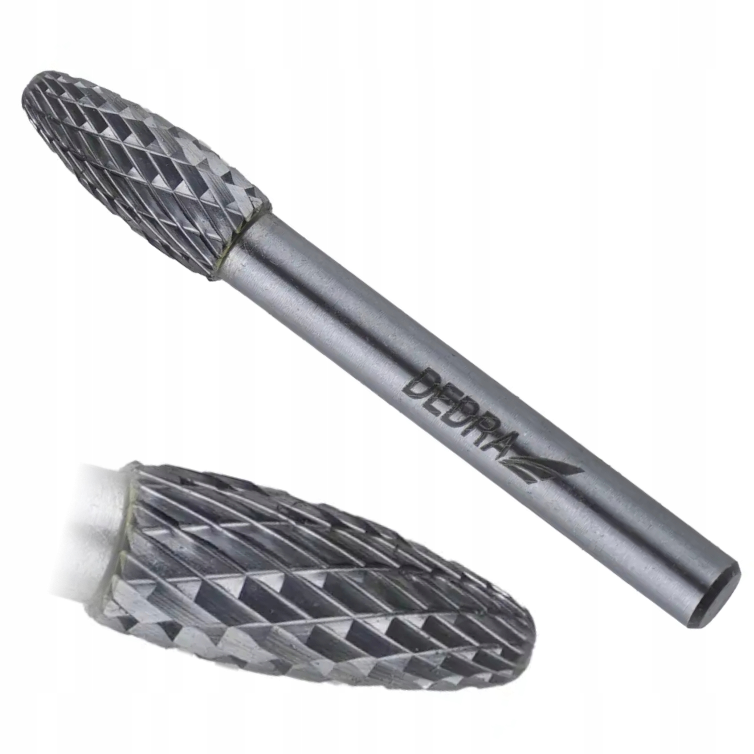 DEDRA FREZ TRZPIENIOWY OSTROŁUKOWY ZAOKRĄGLONY F12x25mm TRZPIEŃ 6MM 07F653