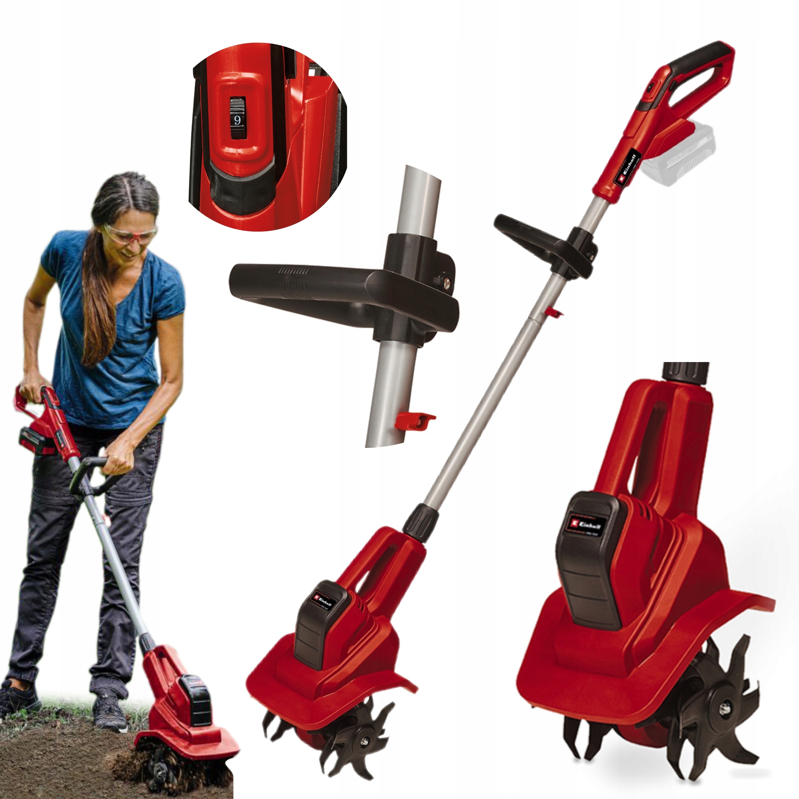 EINHELL GLEBOGRYZARKA AKUMULATOROWA KULTYWATOR 18V 20cm GE-CR 18/20 Li E-So
