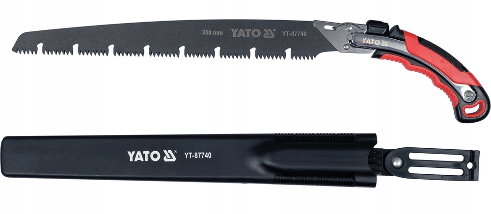 YATO WYTRZYMAŁA PIŁA OGRODOWA 350MM Z KABURĄ OSTRZE SK5 POWŁOKA PTFE 87740