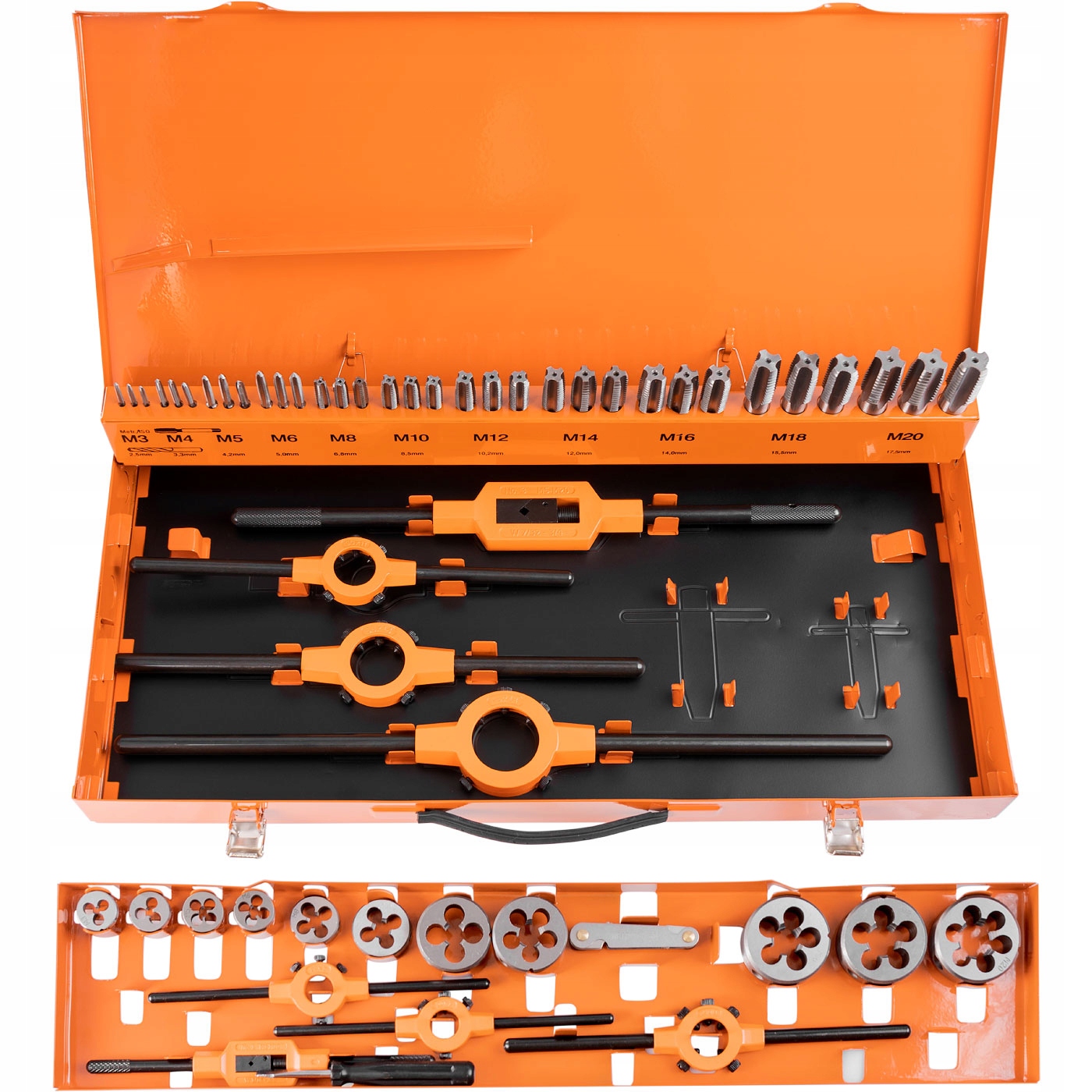 RICHMANN GWINTOWNIKI NARZYNKI M3 - M20 ZESTAW 54 ELE WALIZKA C9183