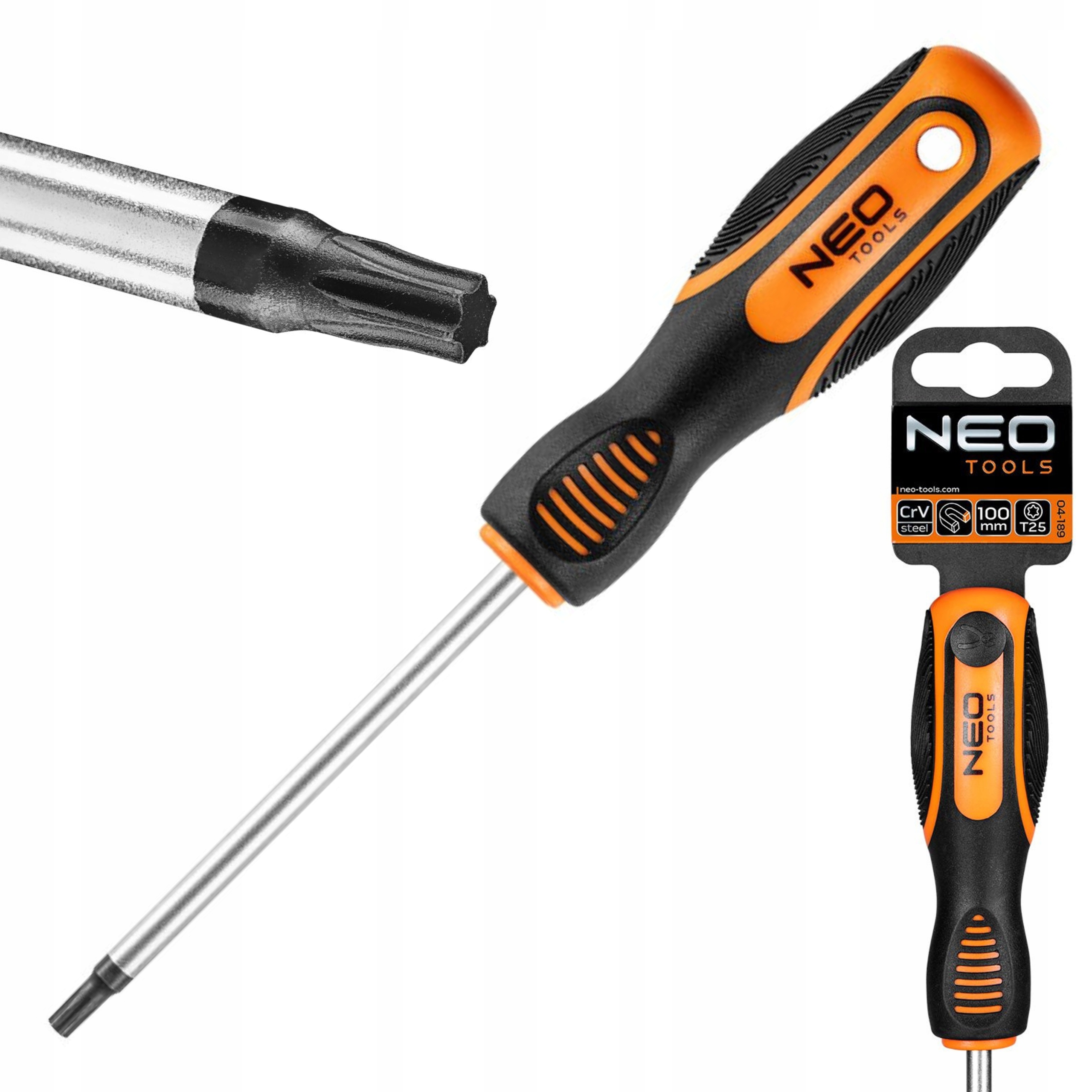WKRĘTAK TORX T25 X 100 MM NEO TOOLS 04-189