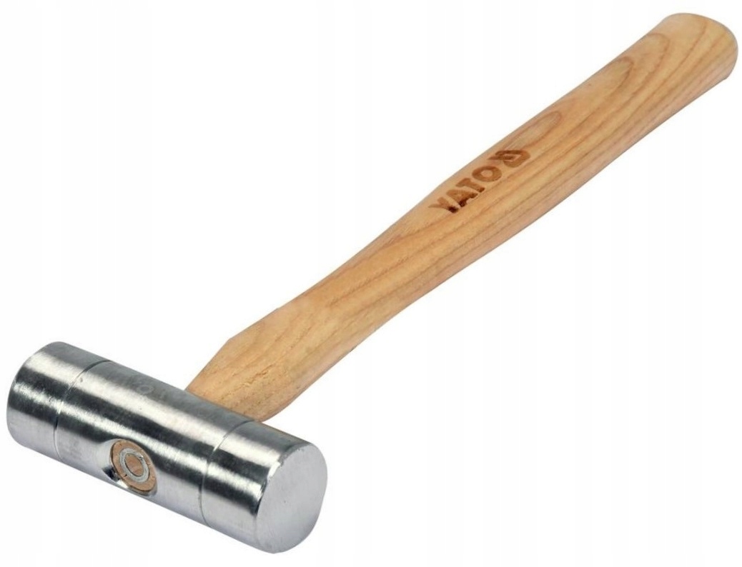 MŁOTEK ALUMINIOWY BLACHARSKI TRZONEK Z DREWNA 150g