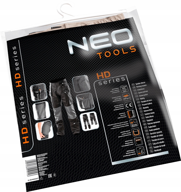 NEO SPODNIE ROBOCZE PASA 2w1 S/48 81-230 +PASEK