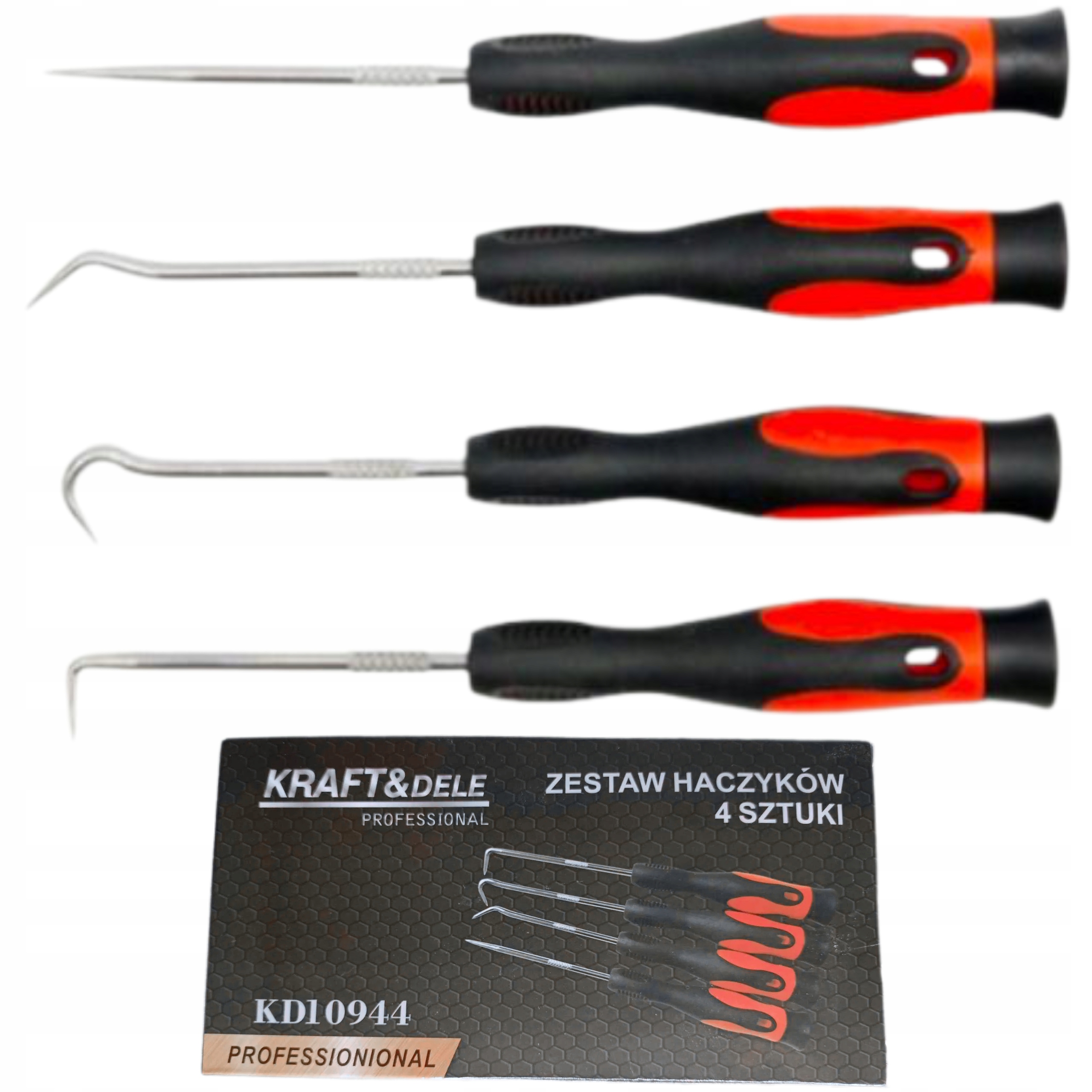 KRAFT&DELE ZESTAW HAKÓW HACZYKÓW DO USZCZELEK I ORINGÓW 4 SZTUKI KD10944