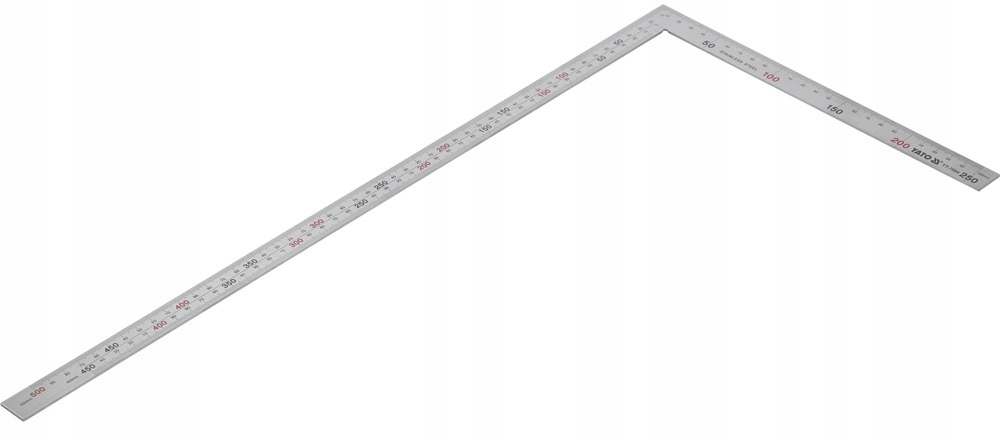 YATO KĄTOWNIK UNIWERSALNY TRASERSKI STALOWY 250 X 500 MM INOX YT-7084