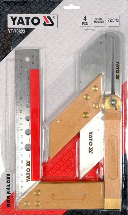 YATO KĄTOWNIK STOLARSKI NASTAWNY UKOŚNY OŁÓWEK 3EL