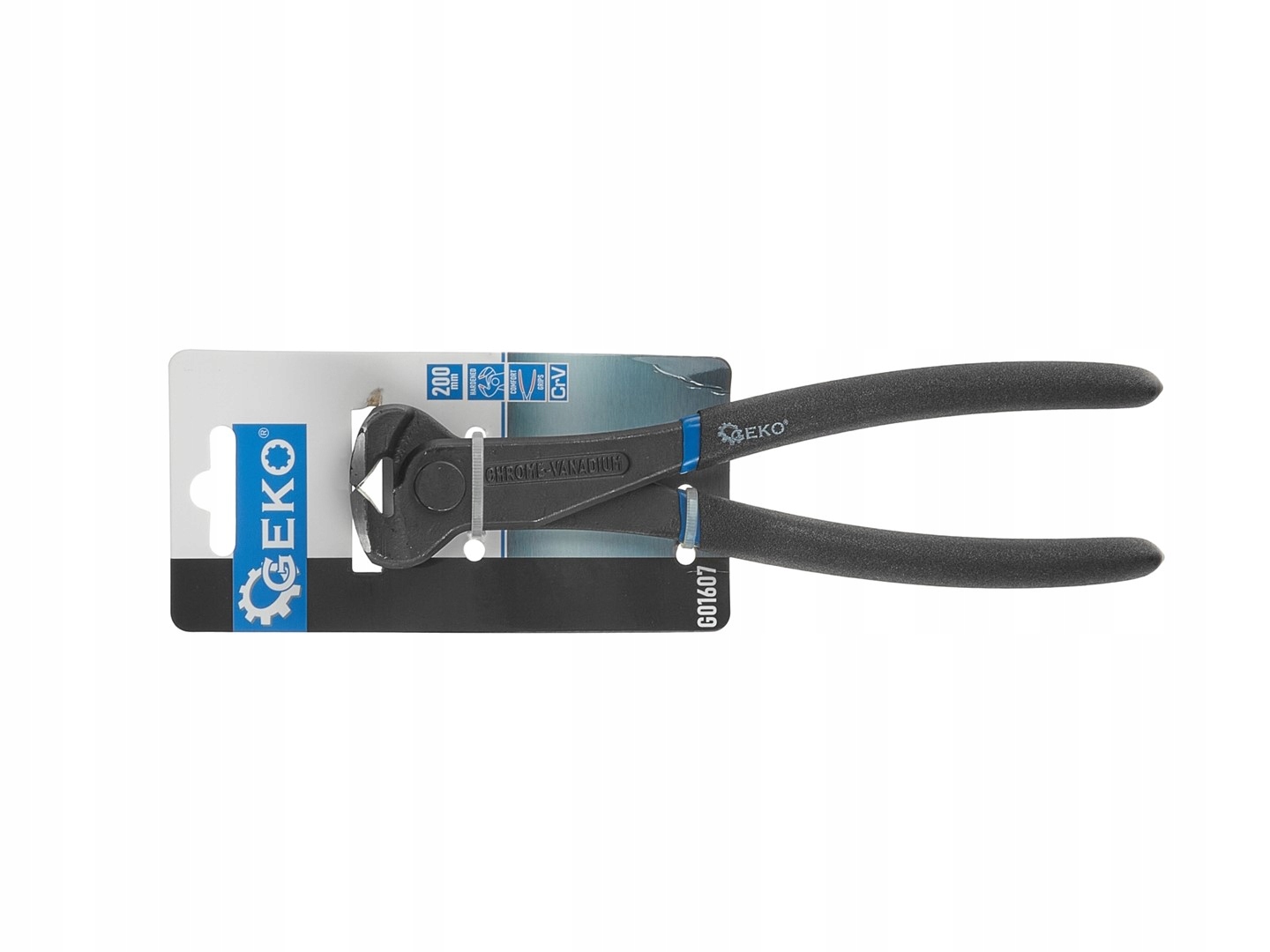 GEKO SZCZYPCE TNĄCE CZOŁOWE DO CIĘCIA DRUTU LIN STALOWYCH 200MM G01607