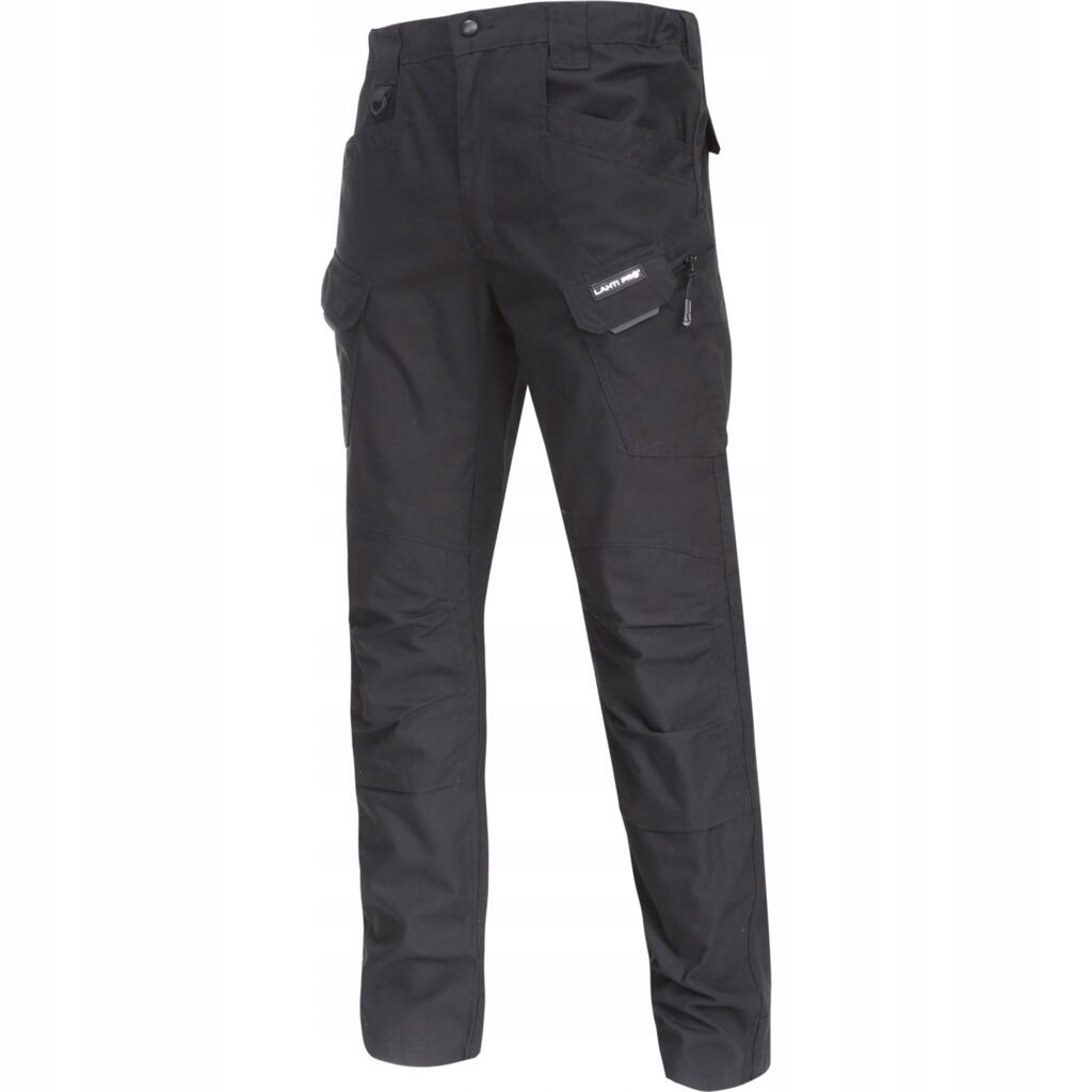 LAHTI PRO SPODNIE ROBOCZE BOJÓWKI CZARNE SLIM FIT BHP L4051502 ROZM. M
