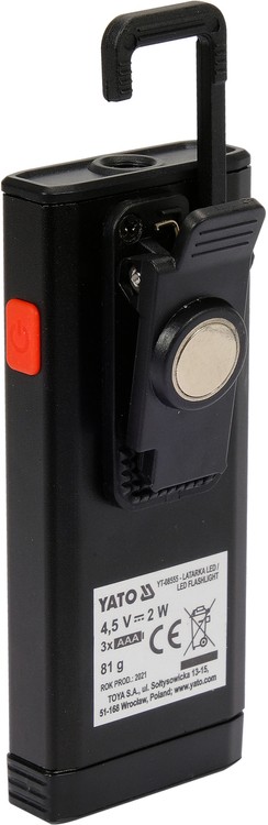 LATARKA LAMPA ROBOCZA 200 LM 2W, 3XAAA YATO