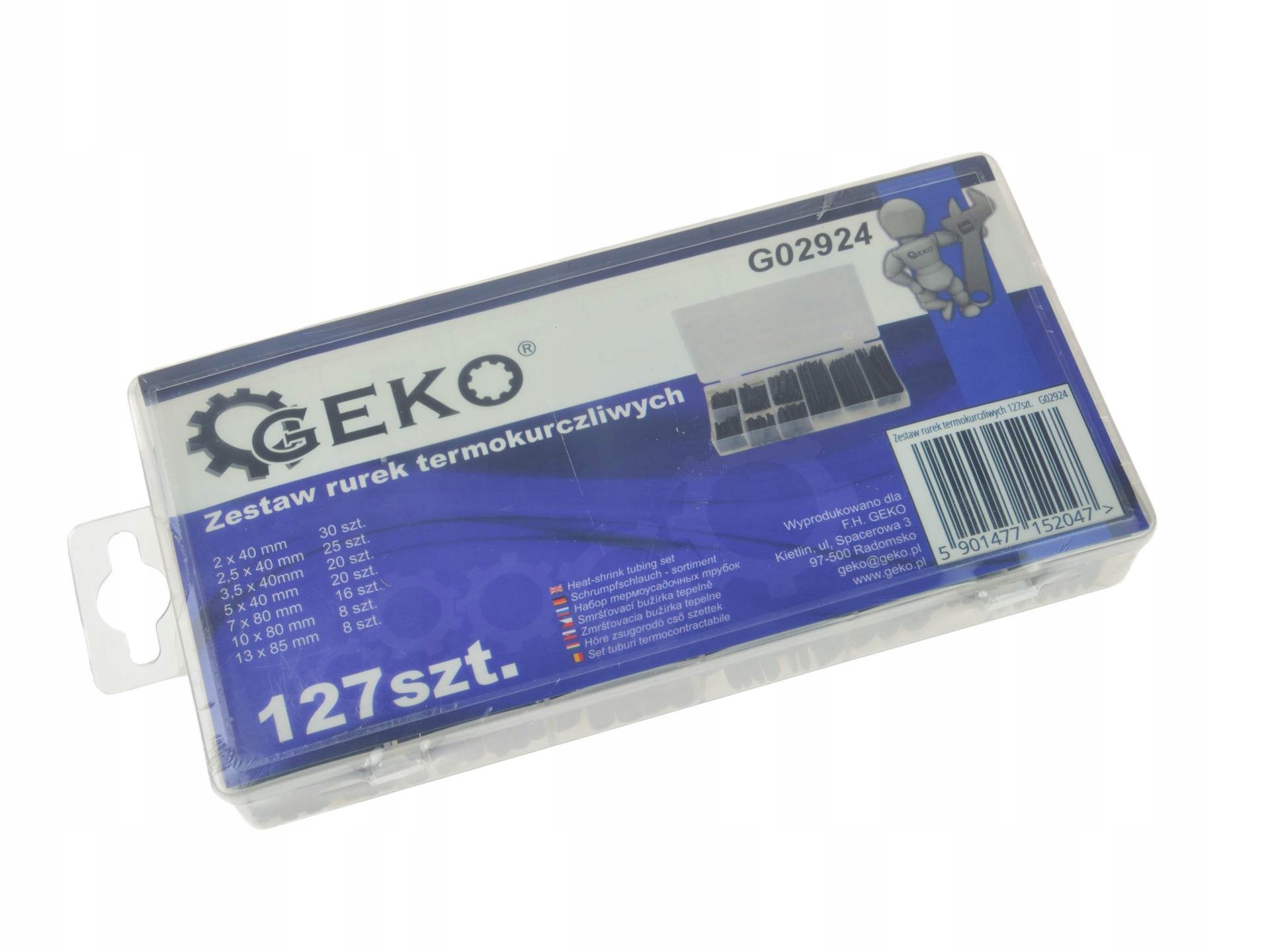 ZESTAW RUREK KOSZULEK TERMOKURCZLIWYCH 127 SZTUK MIX ROZMIARÓW