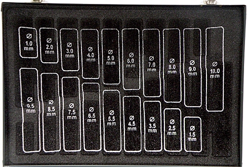 ZESTAW WIERTŁA DO METALU TYTANOWANE 170SZT 1-10mm WALIZKA S10410 TYTANOWE