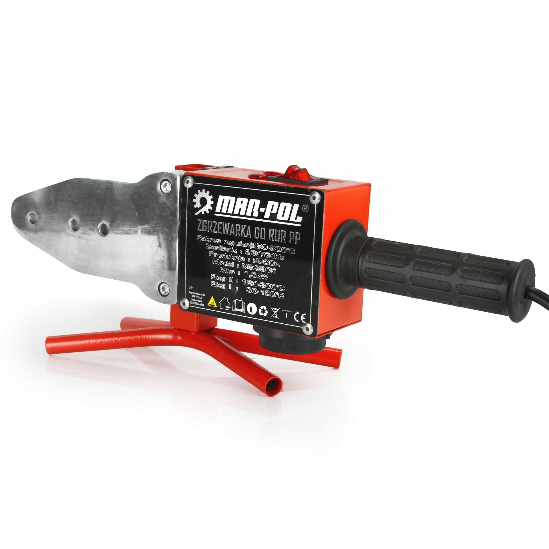 ZGRZEWARKA DO ZGRZEWANIA RUR PCV PP 2660W POLIFUZYJNA +16mm MATRYCA 16-63mm