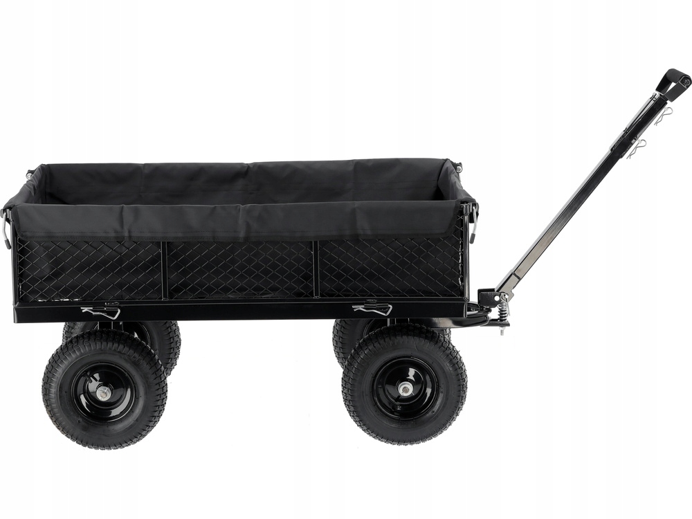 YATO WÓZEK OGRODOW XL 450KG PRZYCZEPKA Z POKROWCEM POMPOWANE KOŁA 13" 86970