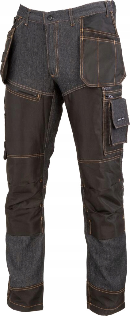 LAHTI PRO SPODNIE JEANSOWE ROBOCZE DŻINSY BHP WZMOCNIONE BHP L40528 r XXXL