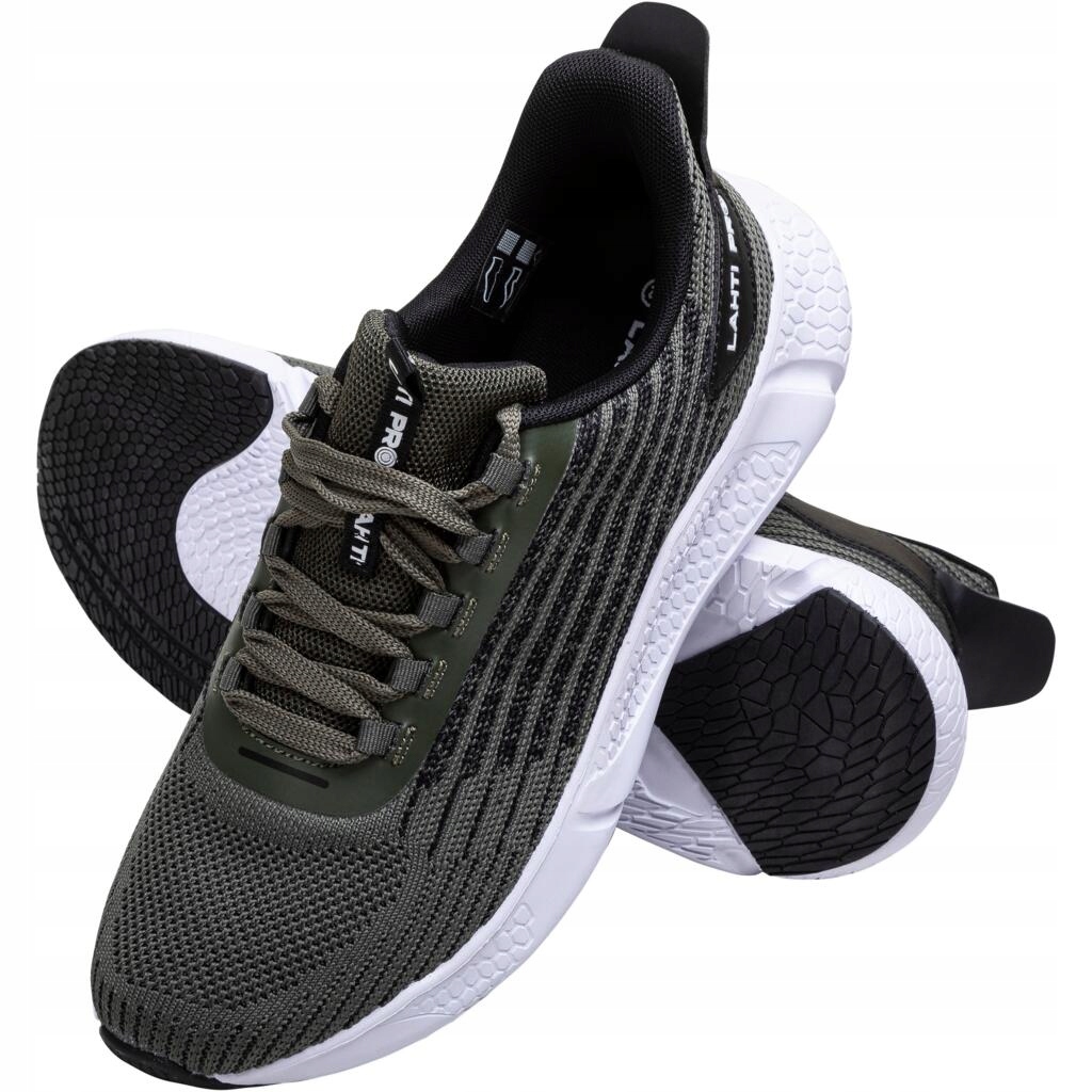 LAHTI PRO PÓŁBUTY SNEAKERSY BUTY SPORTOWE ROBOCZE ZIELONE LEKKIE L30436 42