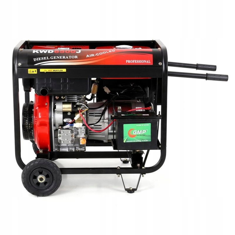 AGREGAT PRĄDOTWÓRCZY DIESEL PRZENOŚNY 6500W 12/230V KRAFT&DELE KD122