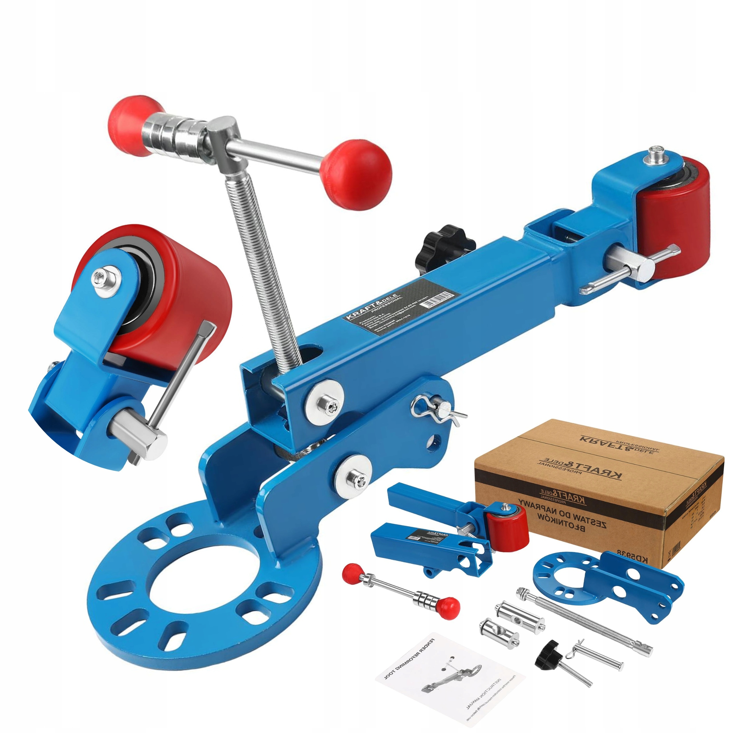 KRAFTDELE UNIWERSALNY ZESTAW DO NAPRAWY BŁOTNIKÓW NADKOLA ROLKA KD5938