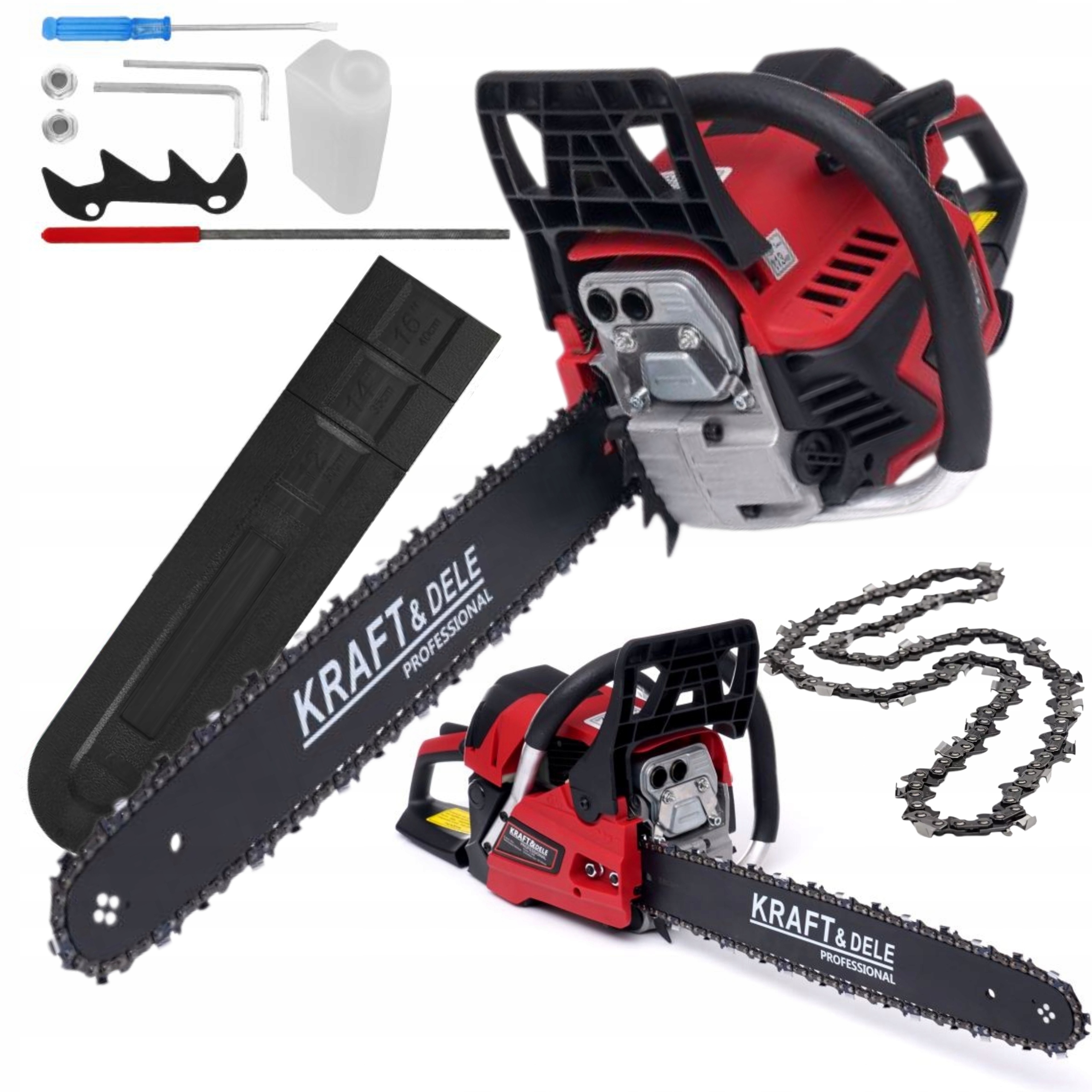 KRAFT&DELE UNIWERSALNA PIŁA PILARKA ŁAŃCUCHOWA SPALINOWA 5,3 KM 45CM KD5016