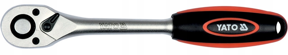 YATO GRZECHOTKA PROSTA KLUCZ DO NASADEK Z PŁASKĄ RĘKOJEŚCIĄ 3/8" 90T 210mm